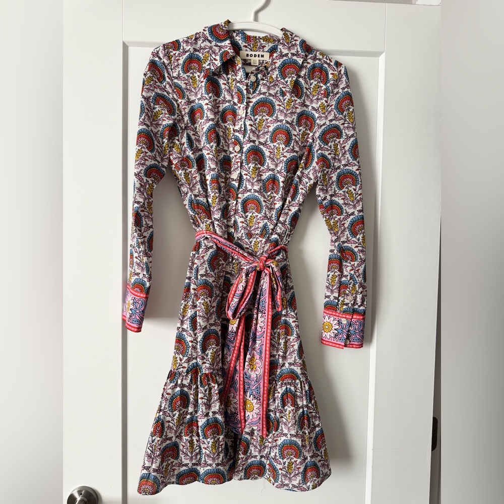 Boden Multicolor Floral Pattern dress